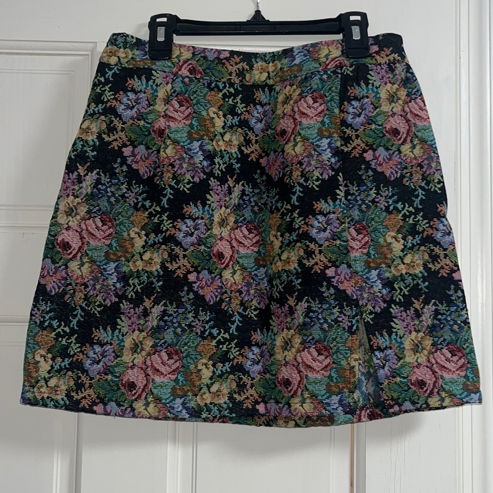 Colorful Shein slit skirt